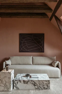 Plinth Low Sand Kunis Breccia marmor fra<Audo Copenhagen Online