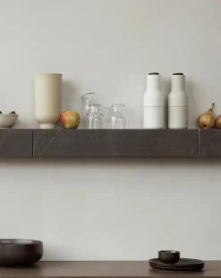 Plinth Shelf Sand Kunis Breccia marmor fra<Audo Copenhagen Sale