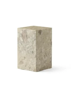 Plinth Tall Sand Kunis Breccia marmor fra<Audo Copenhagen Sale
