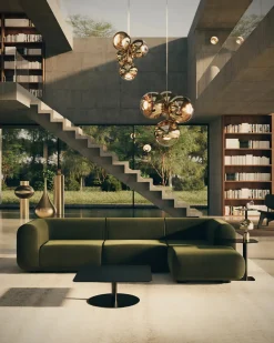 Plump Sofa m. Chaiselong, elle 0200 fra<Tom Dixon