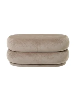 Pouf Oval, faded velvet fra<Ferm Living Hot