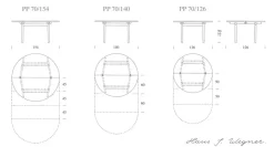 PP70/140 Spisebord af Hans J. Wegner<PP Møbler Outlet