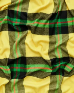 Queen blanket - Field yellow tartan fra<Magniberg Online