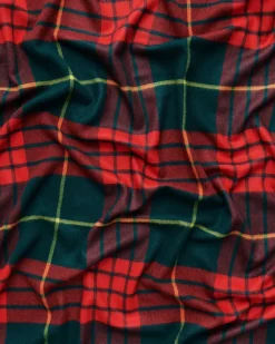 Queen blanket - Scottish green tartan fra<Magniberg Best