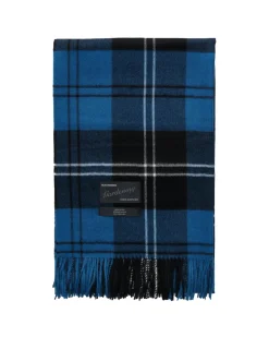 Queen blanket - Volvo blue tartan fra<Magniberg