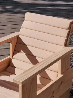 Quilted sædehynde til Crate Loungechair, Beige fra<HAY Best