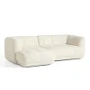 Quilton 2,5 pers. sofa, Flamiber Cream A5, venstre fra<HAY Online