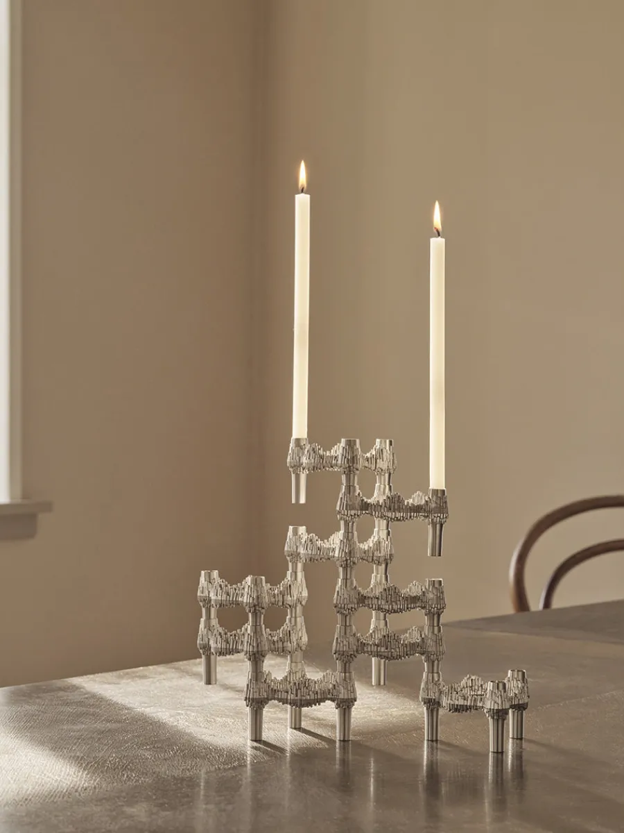 Quist Lysestage, børstet krom fra<STOFF Nagel Sale