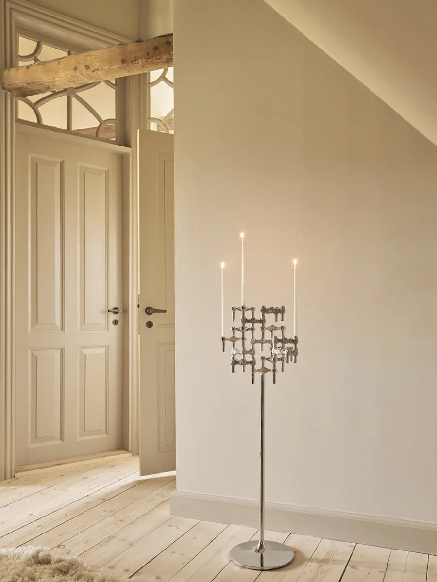 Quist Lysestage, børstet krom fra<STOFF Nagel Sale