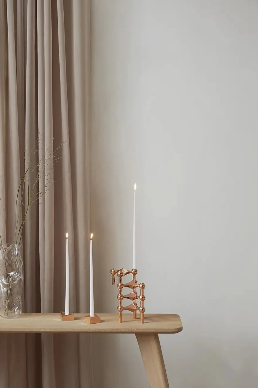 Reflect Lysestage, sort krom fra<STOFF Nagel New