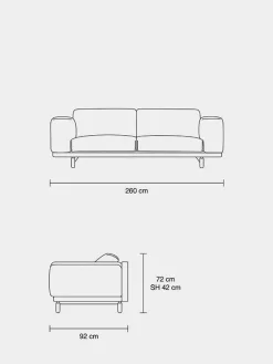 Rest 3 pers. sofa fra<Muuto Discount