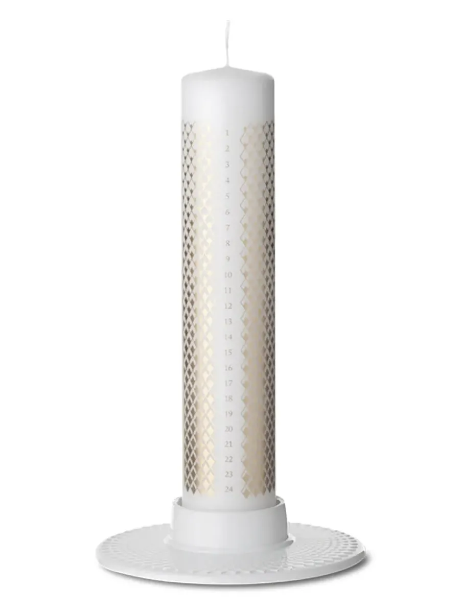 Rhombe Bloklysestage fra<Lyngby Porcelæn Hot