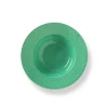 Rhombe dyb tallerken, grøn Ø24,5 cm fra<Lyngby Porcelæn