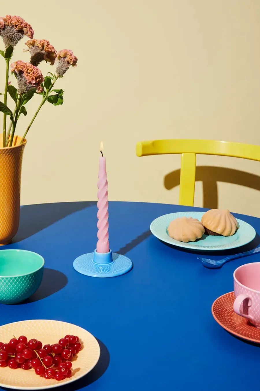 Rhombe Kronelysestage fra<Lyngby Porcelæn Discount