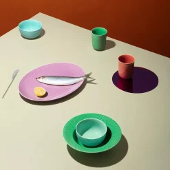 Rhombe krus, gul fra<Lyngby Porcelæn Clearance