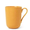 Rhombe krus m. hank, gul fra<Lyngby Porcelæn Sale