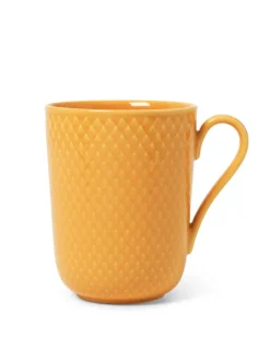 Rhombe krus m. hank, gul fra<Lyngby Porcelæn Sale