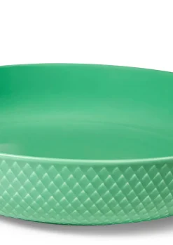 Rhombe serveringsskål, grøn fra<Lyngby Porcelæn Online