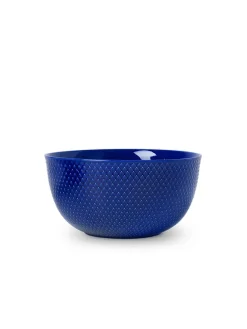 Rhombe skål, mørk blå Ø22 cm fra<Lyngby Porcelæn Sale
