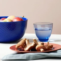 Rhombe skål, mørk blå Ø22 cm fra<Lyngby Porcelæn Sale