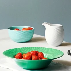 Rhombe skål, mørk blå Ø22 cm fra<Lyngby Porcelæn Sale