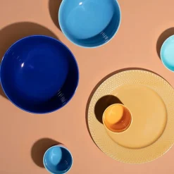 Rhombe skål, mørk blå Ø22 cm fra<Lyngby Porcelæn Sale