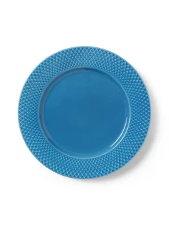 Rhombe tallerken, blå Ø27 cm fra<Lyngby Porcelæn Sale
