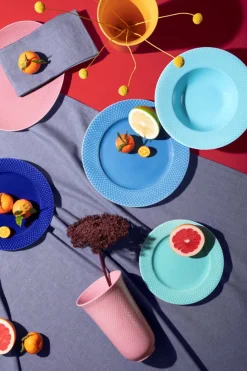 Rhombe tallerken, blå Ø27 cm fra<Lyngby Porcelæn Sale