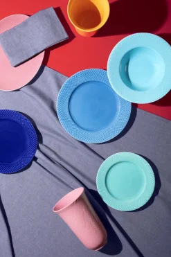 Rhombe tallerken, blå Ø27 cm fra<Lyngby Porcelæn Sale