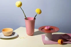 Rhombe vase, rosa fra<Lyngby Porcelæn Outlet