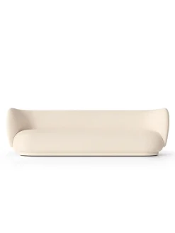 Rico Sofa 4 Bouclé, off-white fra<Ferm Living