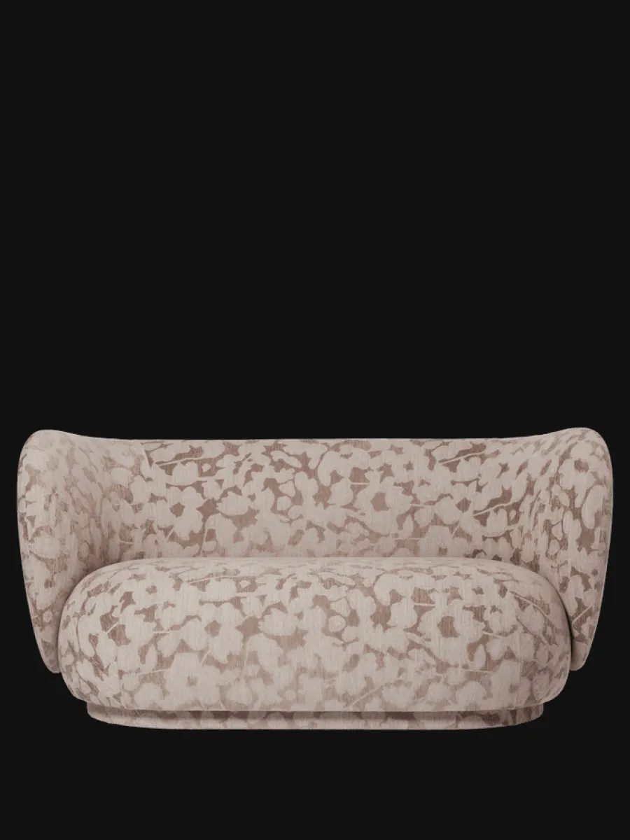 Rico Sofa 2-seater Cilla Taupe fra<Ferm Living Clearance