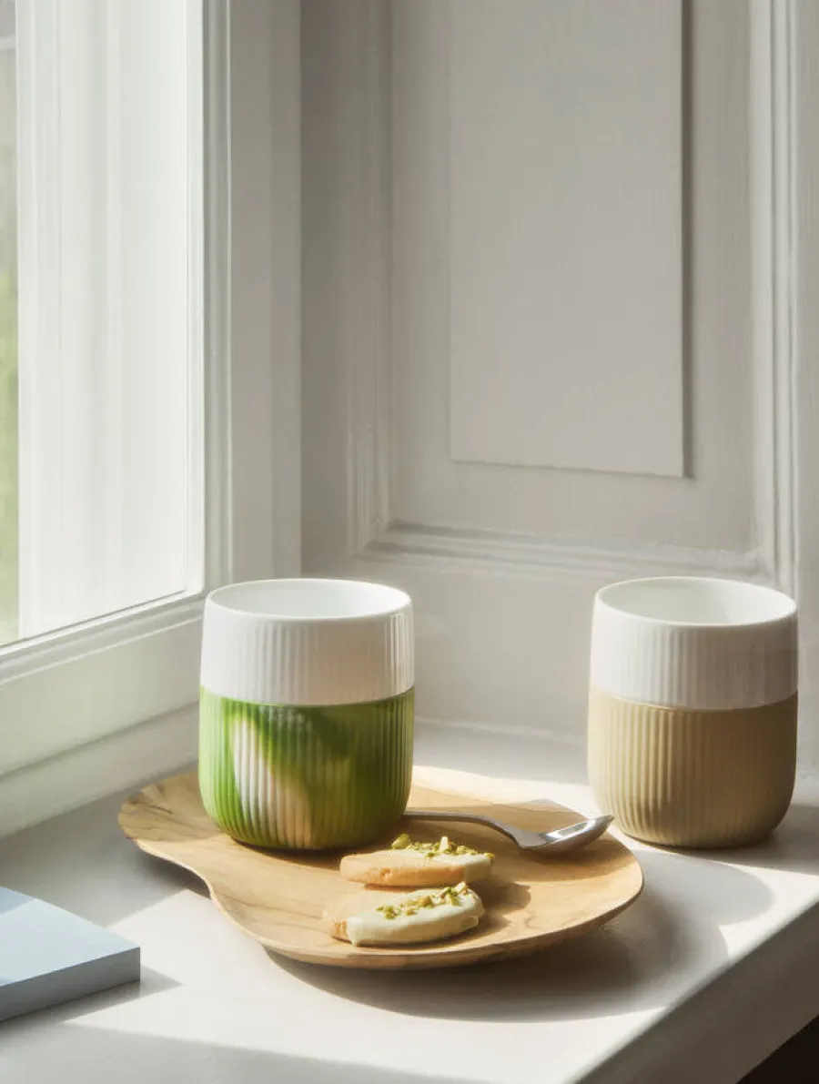 Riflet Contrast Marble Krus Green Grass fra<Royal Copenhagen New