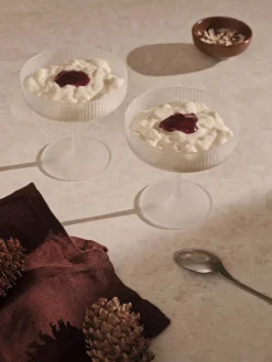 Ripple Champagne Saucers Frosted, sæt á 2 fra<Ferm Living Best