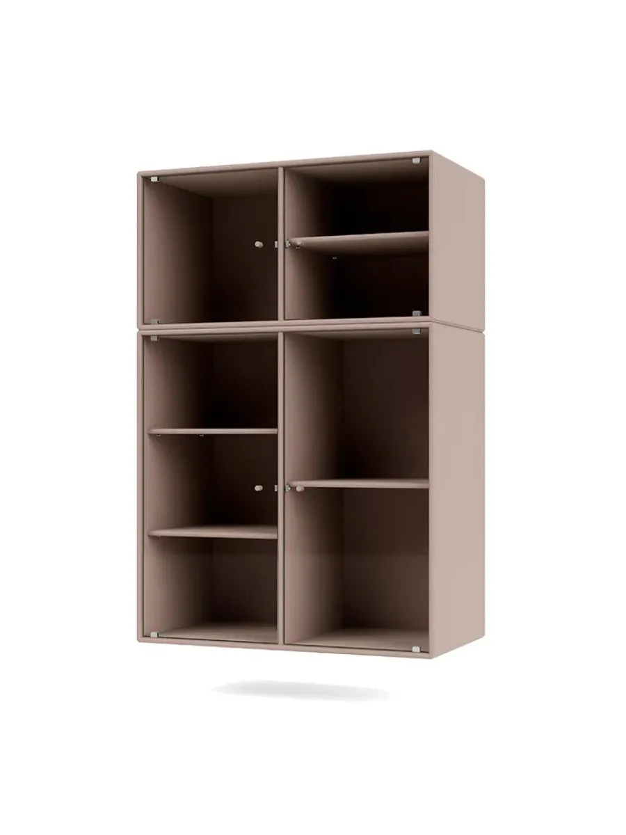 Ripple III Vitrineskab, inkl. sokkel fra<Montana Outlet