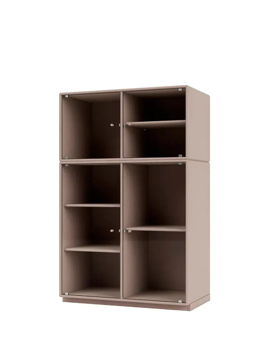 Ripple III Vitrineskab, inkl. sokkel fra<Montana Outlet