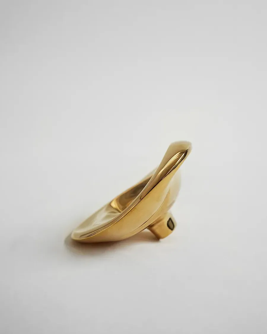 Ripple Knob Large, gold fra<Hein Studio New