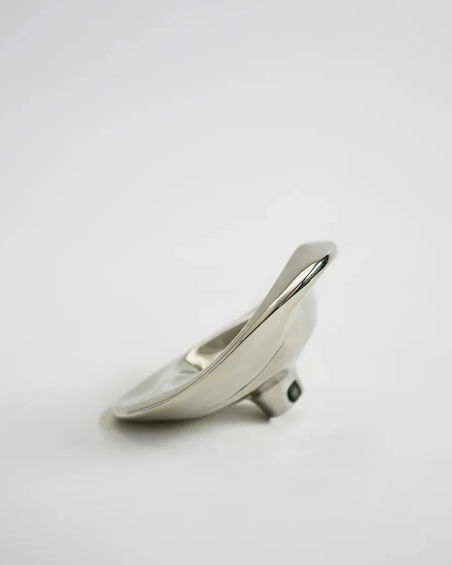 Ripple Knob Large, silver fra<Hein Studio Clearance