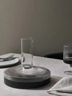 Ripple Wine Carafe, clear fra<Ferm Living Outlet