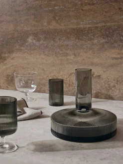 Ripple Wine Carafe, smoked grey fra<Ferm Living Online