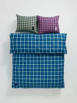 Rodeo Duvet Cover, neon pink check fra<Magniberg Clearance
