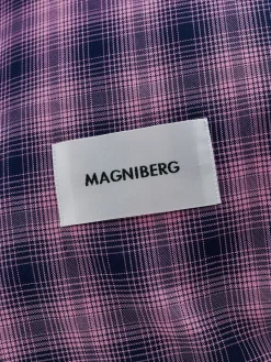 Rodeo Pillow Case, neon pink check fra<Magniberg Clearance