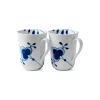 Blå Mega Riflet, 2-pak krus 33 cl<Royal Copenhagen Online