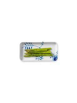 Blå Mega Riflet, fad 24 cm<Royal Copenhagen New