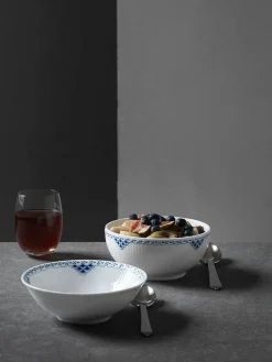 Blå Mega Riflet, portionsskål 35 cl<Royal Copenhagen Sale