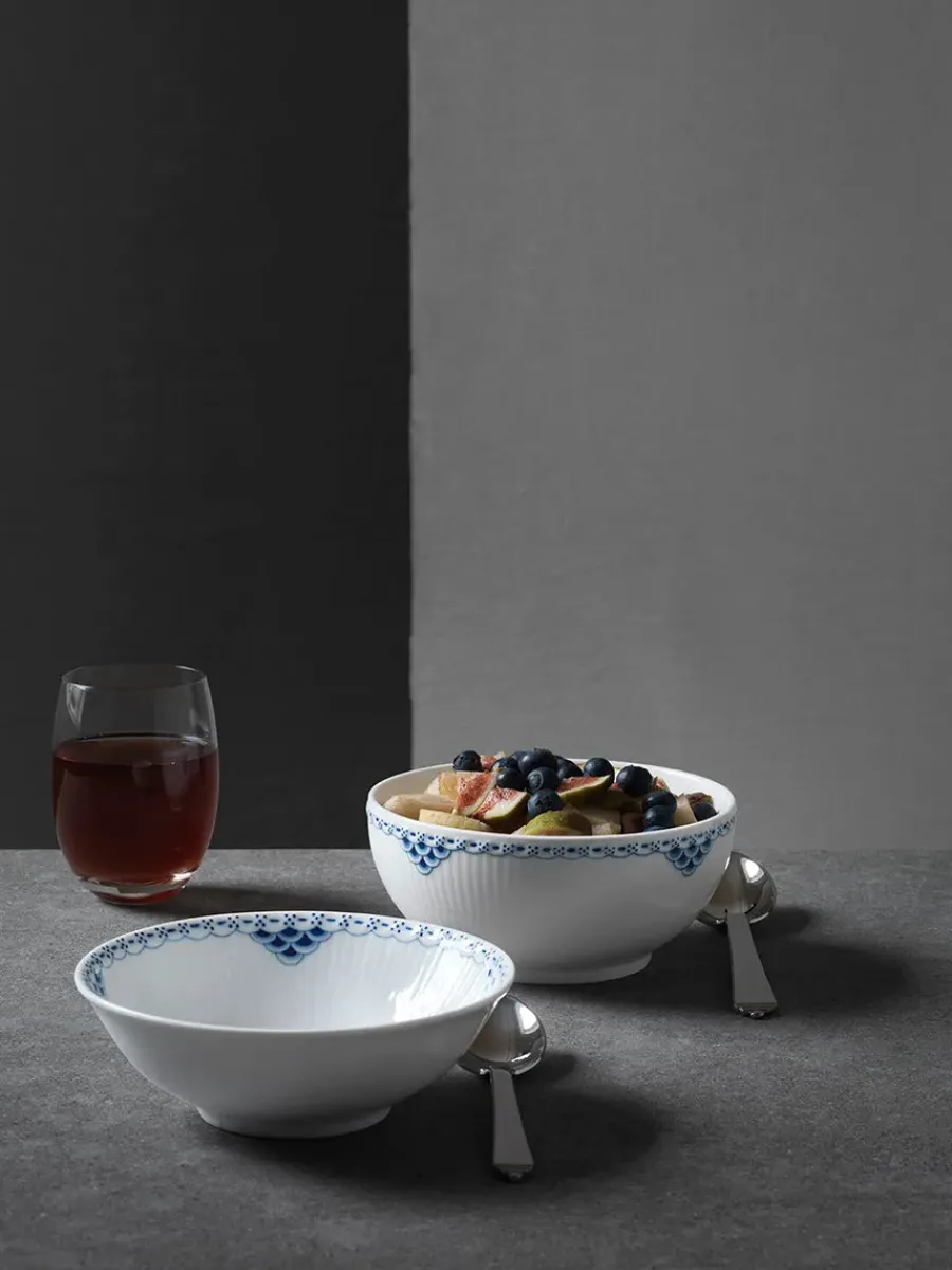 Blå Mega Riflet, portionsskål 35 cl<Royal Copenhagen Sale