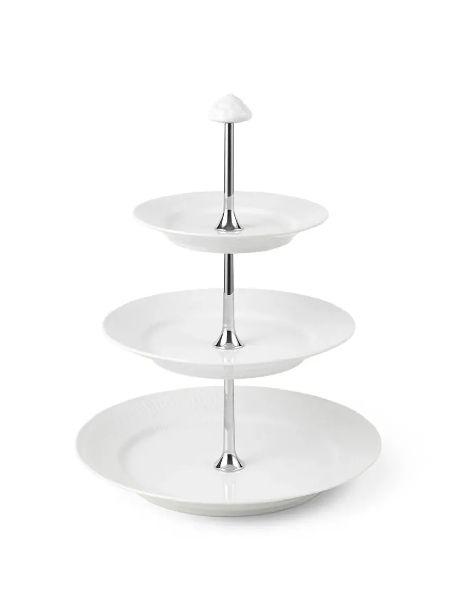 Blå Mega Riflet, étagère 3 lag<Royal Copenhagen Outlet