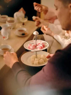 Blå Mega Riflet, étagère 3 lag<Royal Copenhagen Outlet