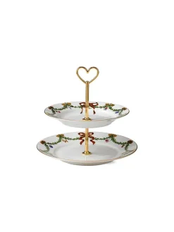 Blå Mega Riflet, étagère 3 lag<Royal Copenhagen Outlet