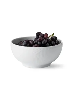 Blå Mega Riflet, skål 18 cm<Royal Copenhagen Best